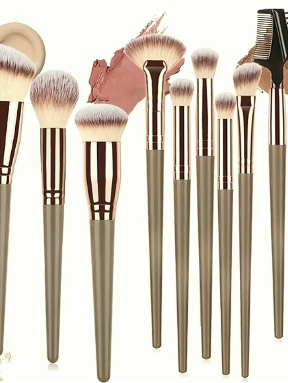 15 Makeup Brushes Pro Nylon Set Cosmetic Tools